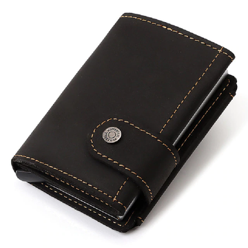 Auto Retractable RFID Blocking Card Wallet