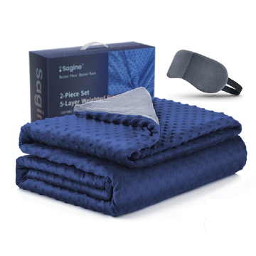Weighted Cotton Cover Bed Sofa 5-Layer Design Blanket