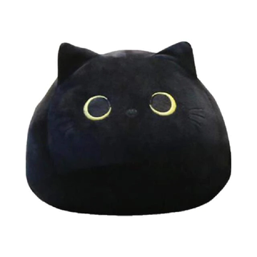 Black Cat Plush Pillow Toy