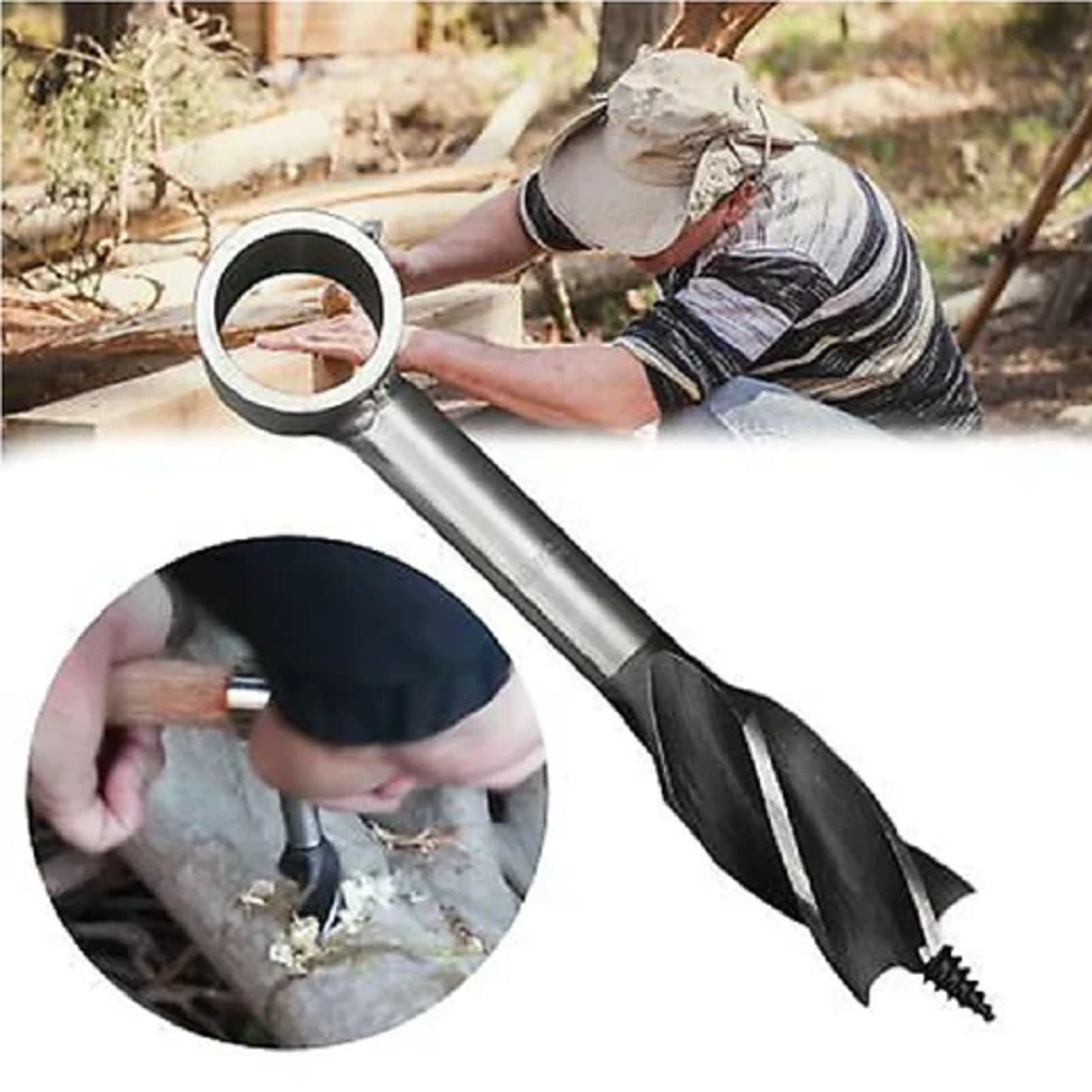 Bushcraft Auger Wrench Survival Hand Drill