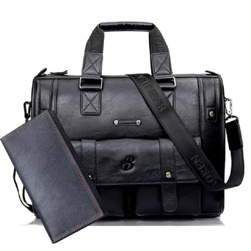 Men's Leather Messenger Bag
