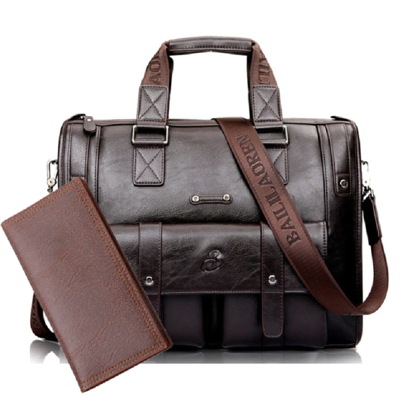 Men's Leather Messenger Bag