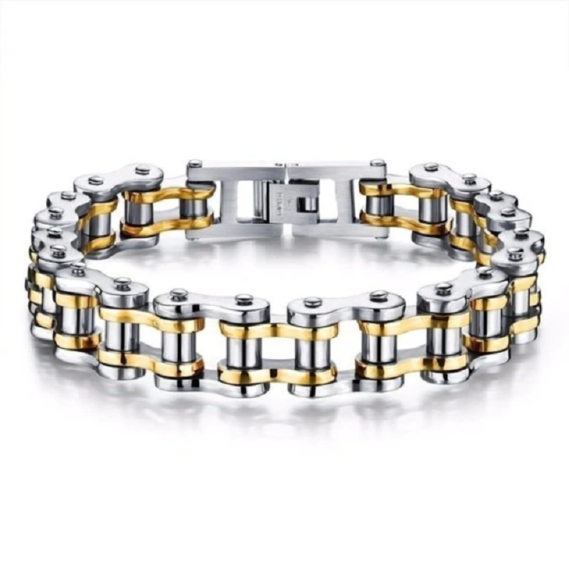 Men's Stainless Steel Biker Chain Bracelet