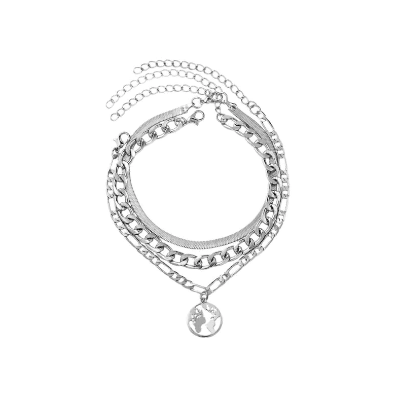 The Modern Duchesse Double Anklets Set