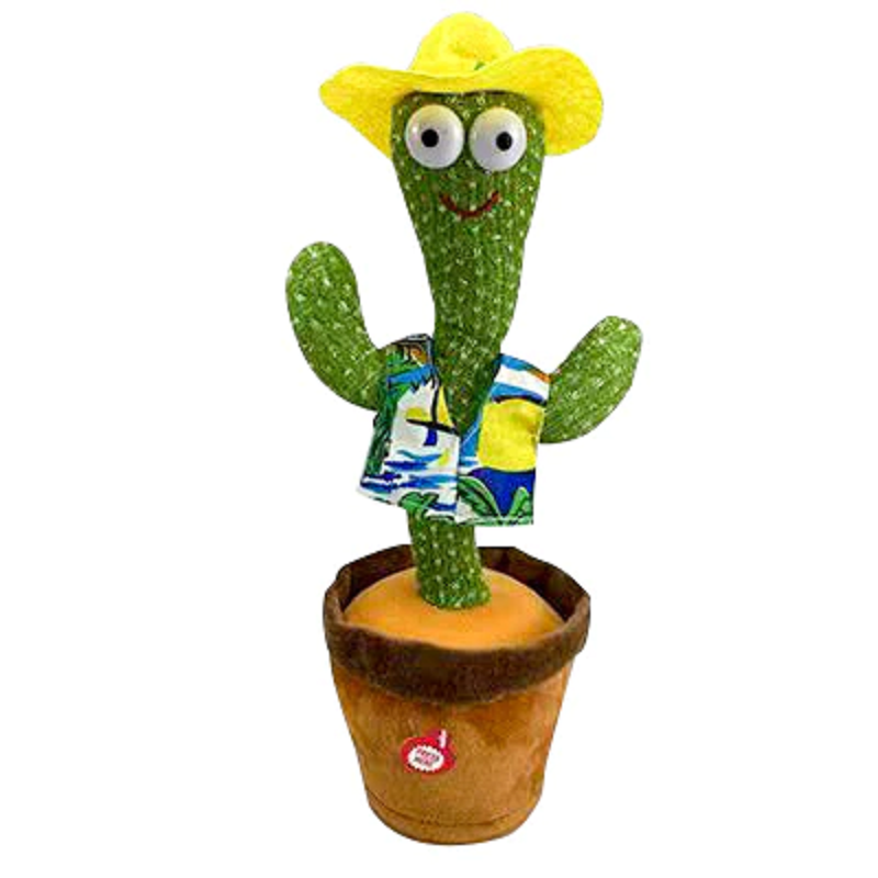Electronic Dancing Singing Cactus Education Toys