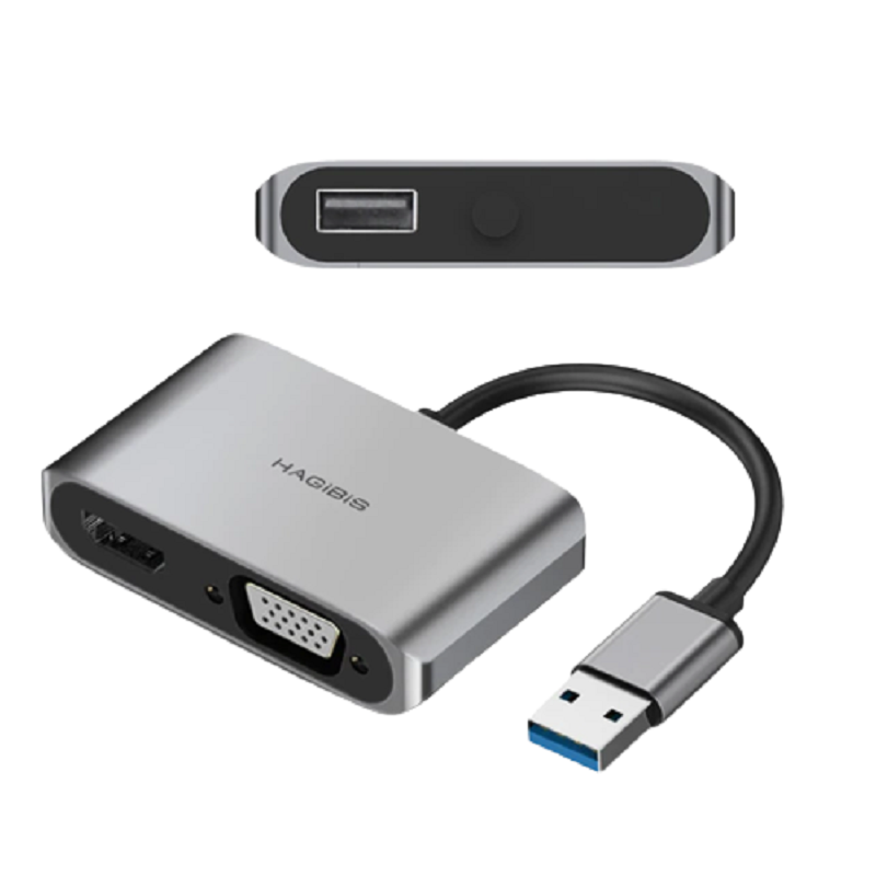 2 In1 USB to Hdmi-Compatible Converter