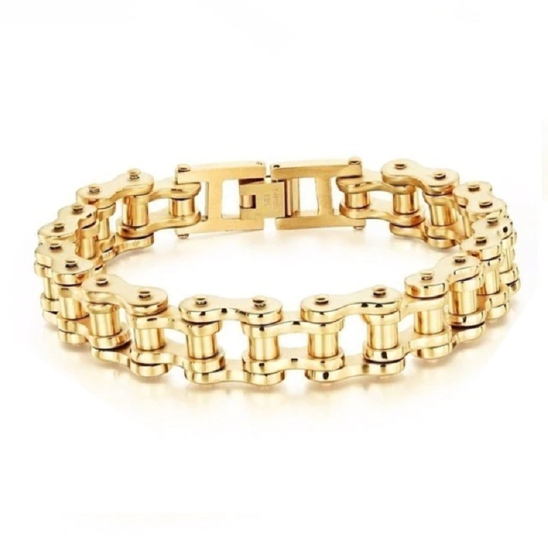 Men's Stainless Steel Biker Chain Bracelet