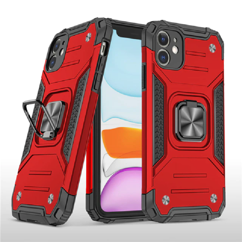 Magnetic Metal Finger Ring Holder Phone Case for iPhone