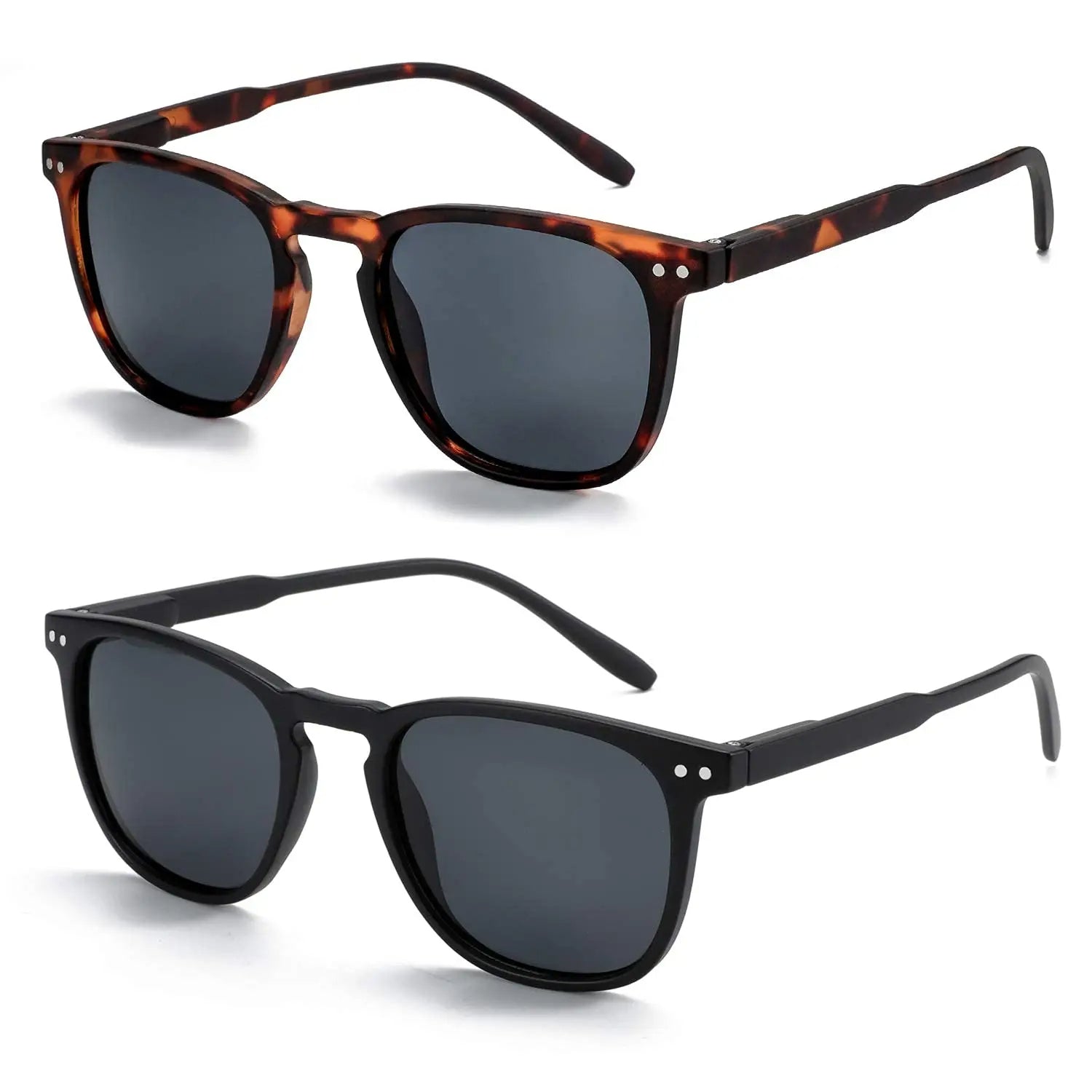 Vintage Retro Round Polarized Sunglasses for Men and Women