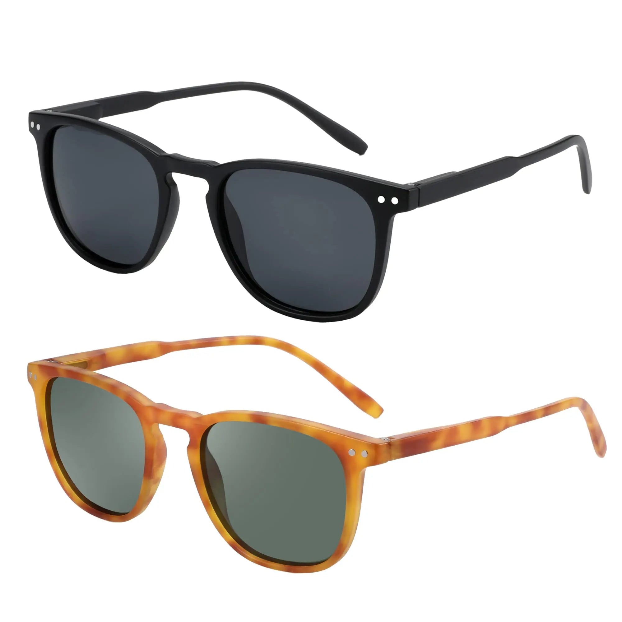 Vintage Retro Round Polarized Sunglasses for Men and Women