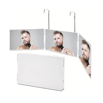 Adjustable Hanging Makeup Three-Fold Mirror