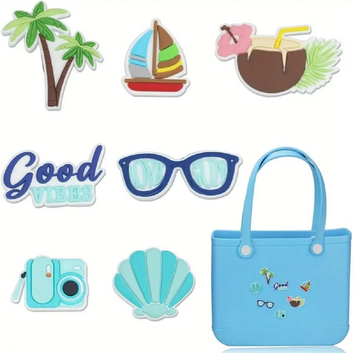6 Pcs DIY Charms for Bogg Bag Accessories Handbag