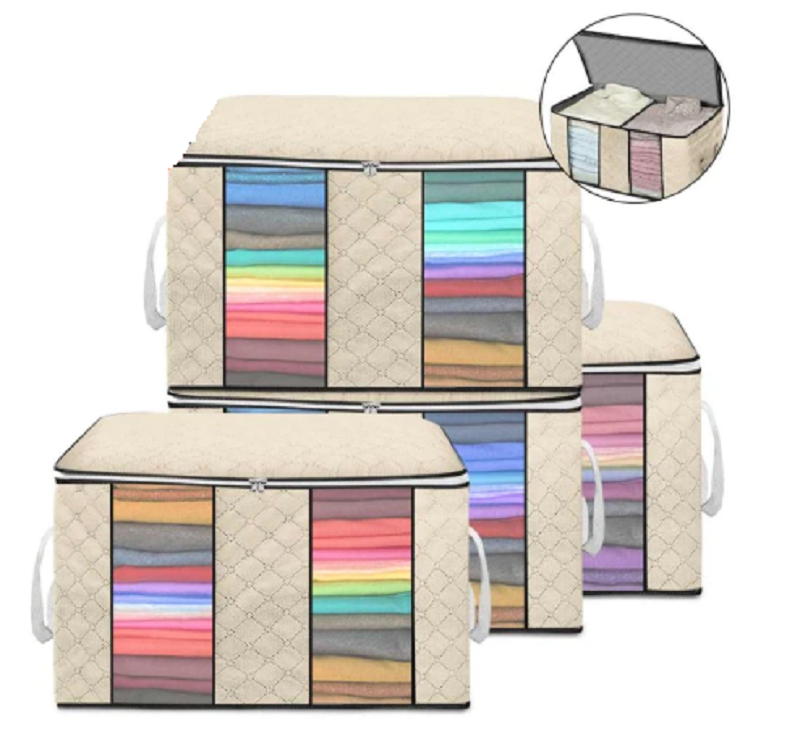 Foldable Storage Bag for Quilt and Clothes