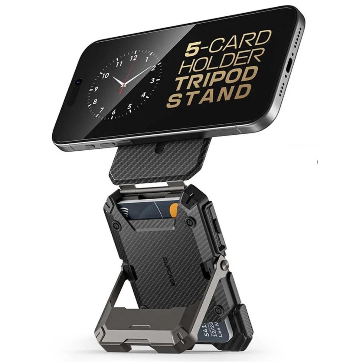 Magnetic Tripod Phone Stand - MagSafe Wallet and Adjustable Holder for iPhone
