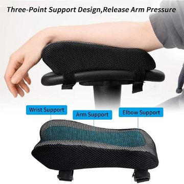 2 Pcs Ergonomic Memory Foam Office Chair Armrest Pads