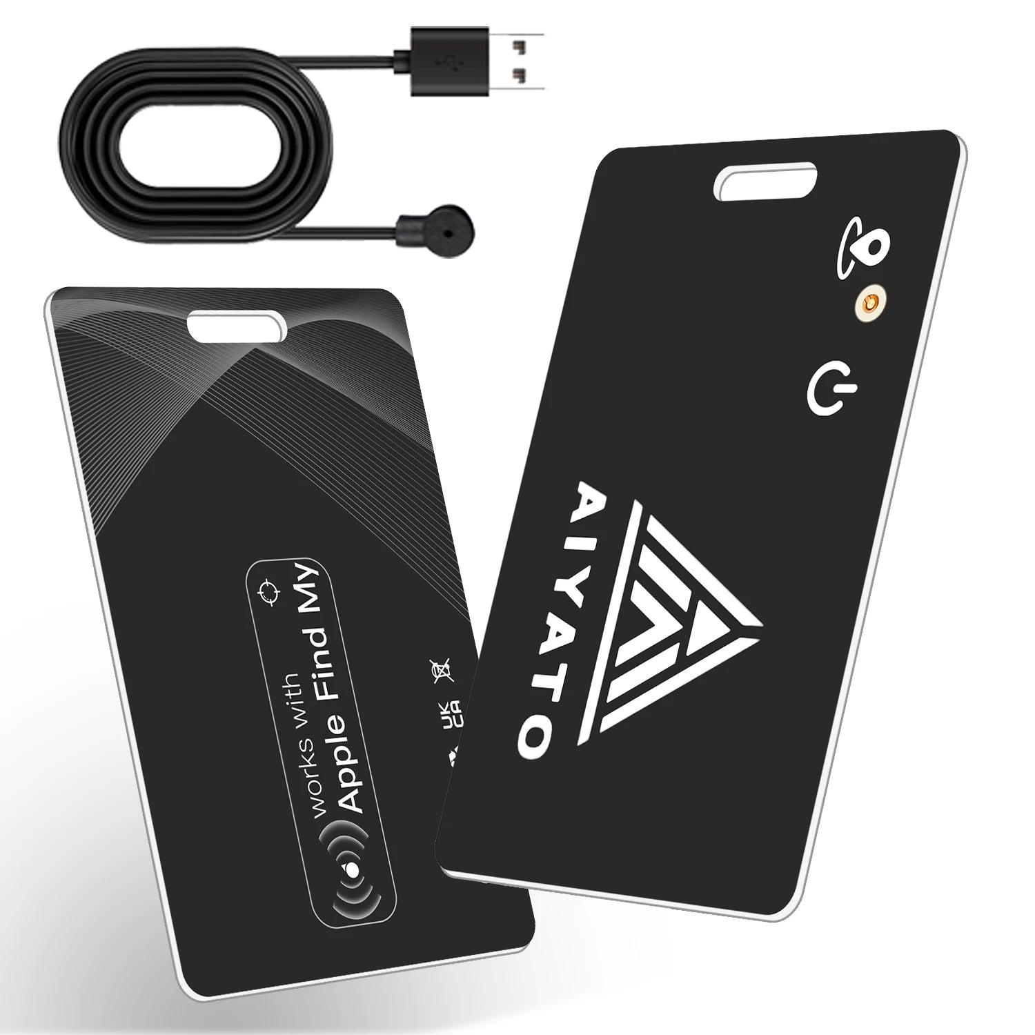 Thin Wallet GPS Tracker - Wireless Charging Smart Tag
