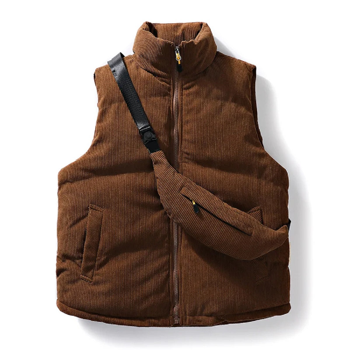 Warm Sleeveless Waistcoat Casual All-Match Vests Jacket for Men