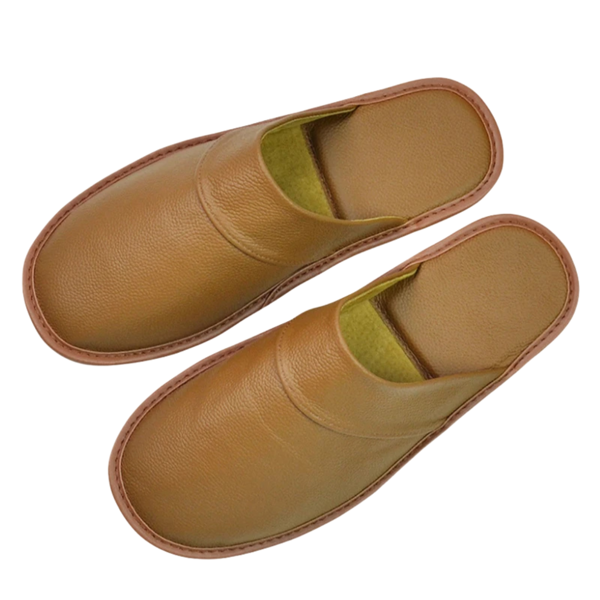 Genuine Leather Linen Slippers Indoor Outdoor for Men and Women Non-Slip Shoes