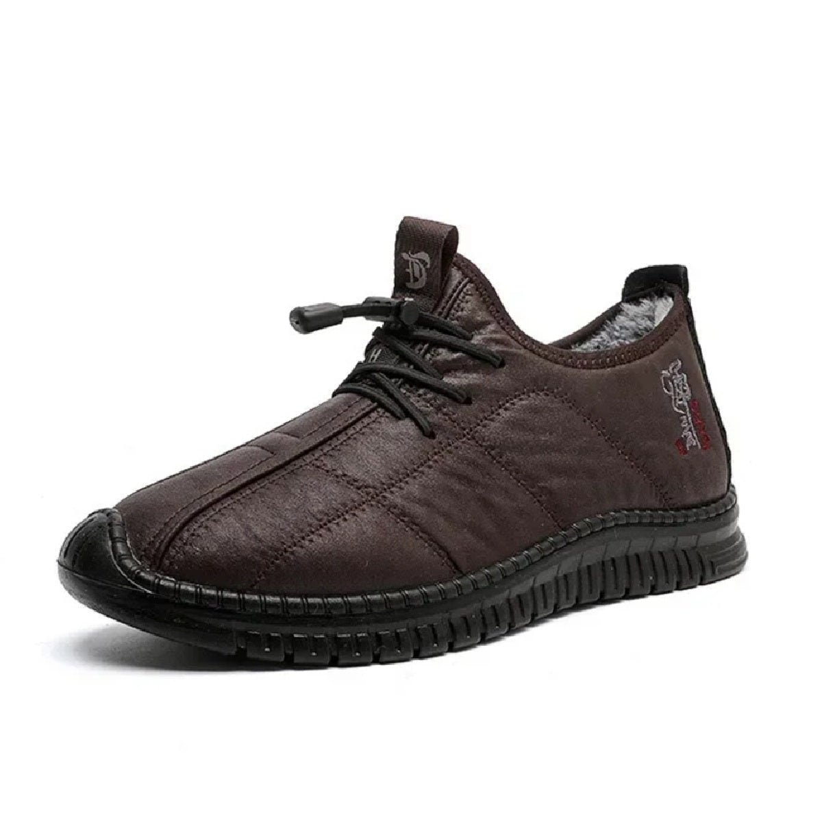 Men's Winter Work Boots - Warm Waterproof Non-Slip Platform