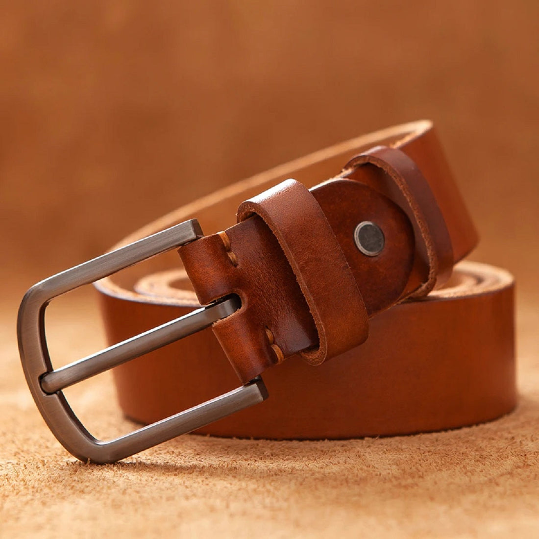 Vintage Luxury Style Genuine Leather Belts for Men