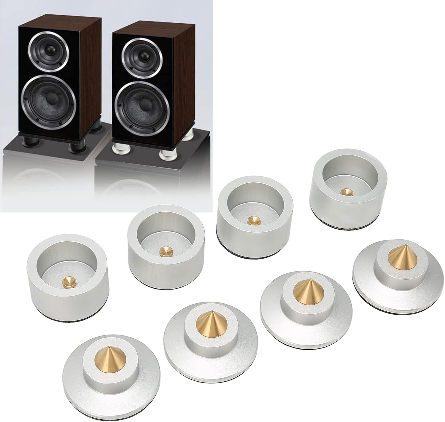4-Pcs Audio Amplifier Speaker Isolation with Shock Absorber