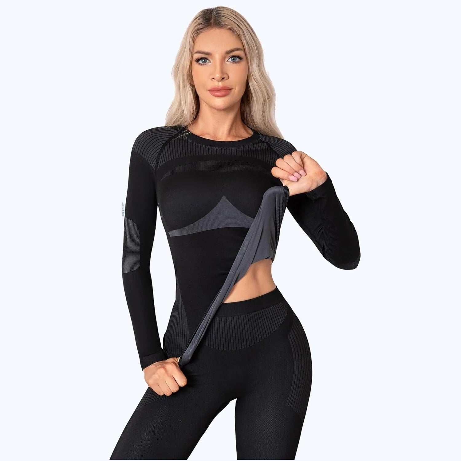 Women's Ski Thermal Underwear Top and Bottom Sets