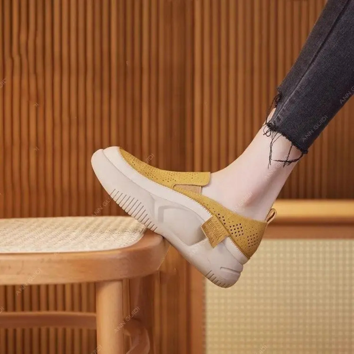 Women's Casual Loafers - Retro Platform Sneakers