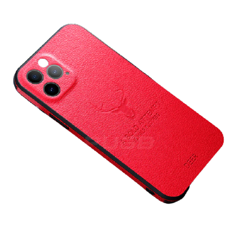 Leather Texture Square Frame Case for iPhone