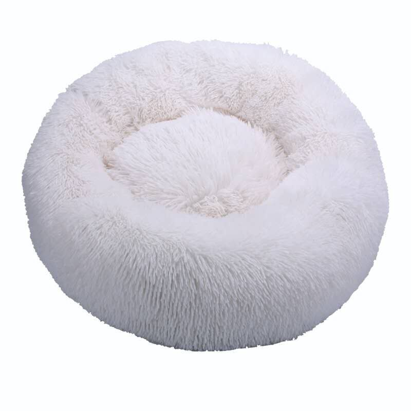 Long Plush Soft Round Pet Beds