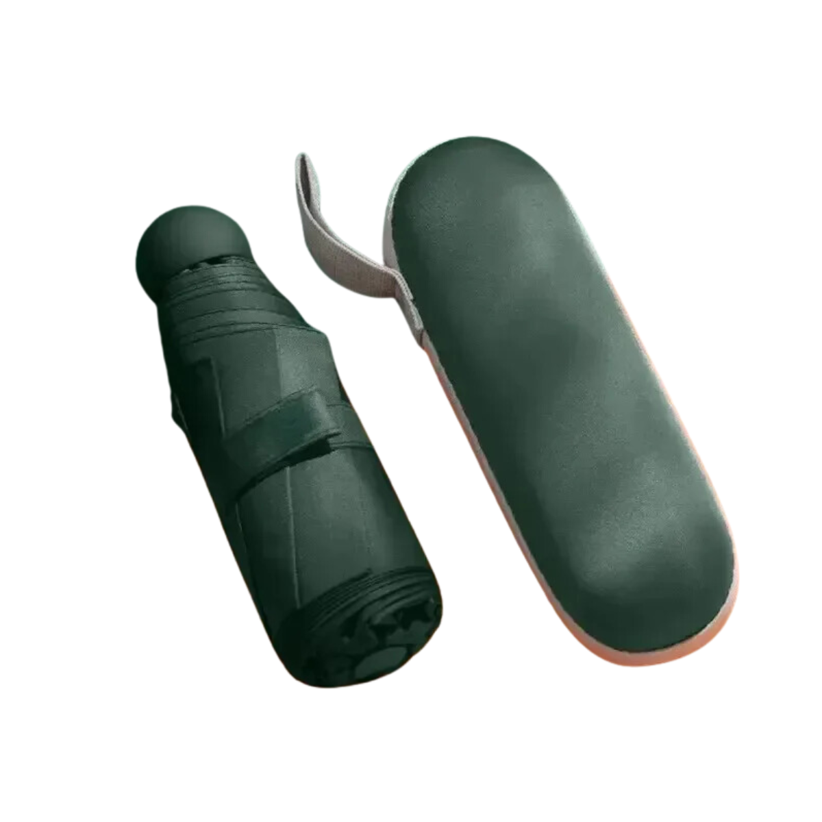 Mini Portable UV Sunshade Rain Windproof Umbrella with Case
