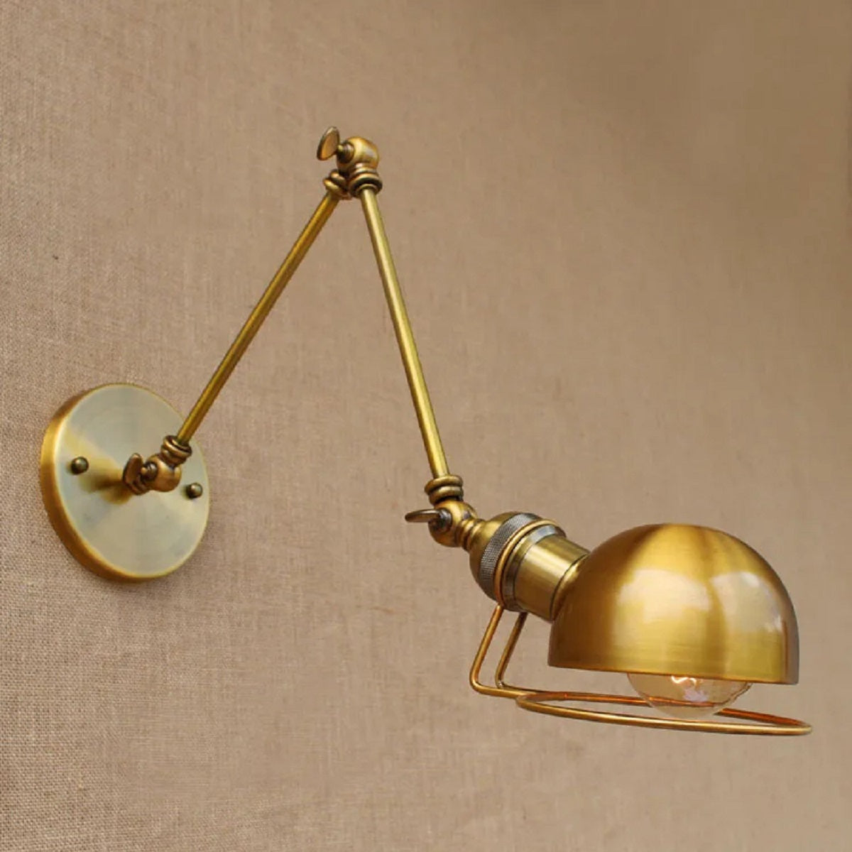 Vintage Industrial Swing Arm Wall Lamp