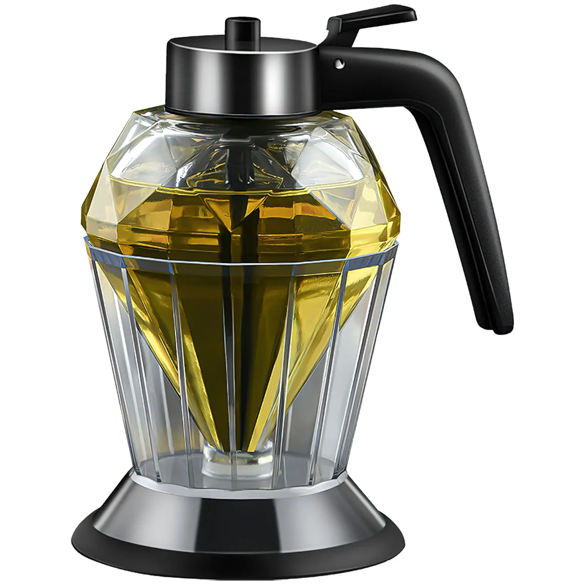Glass Honey Dispenser with Stand Base
