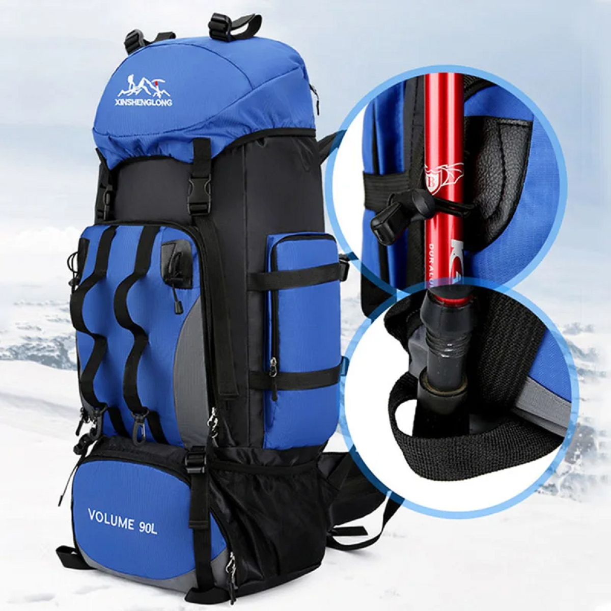 24 gal Waterproof Hiking Camping Backpack Trekking Bag