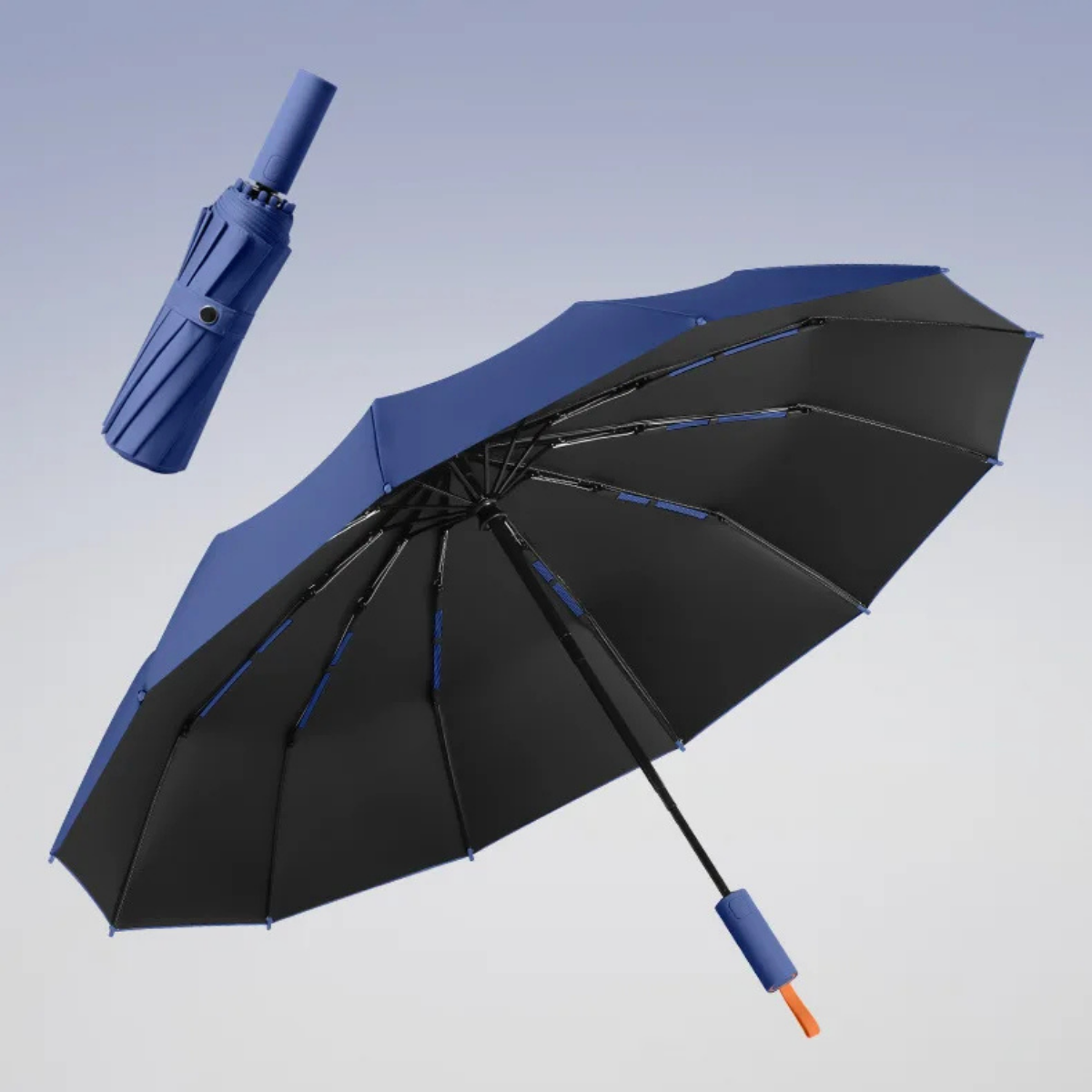 Windproof Automatic Umbrella - 72-Bone Large Folding UV Rain Protection