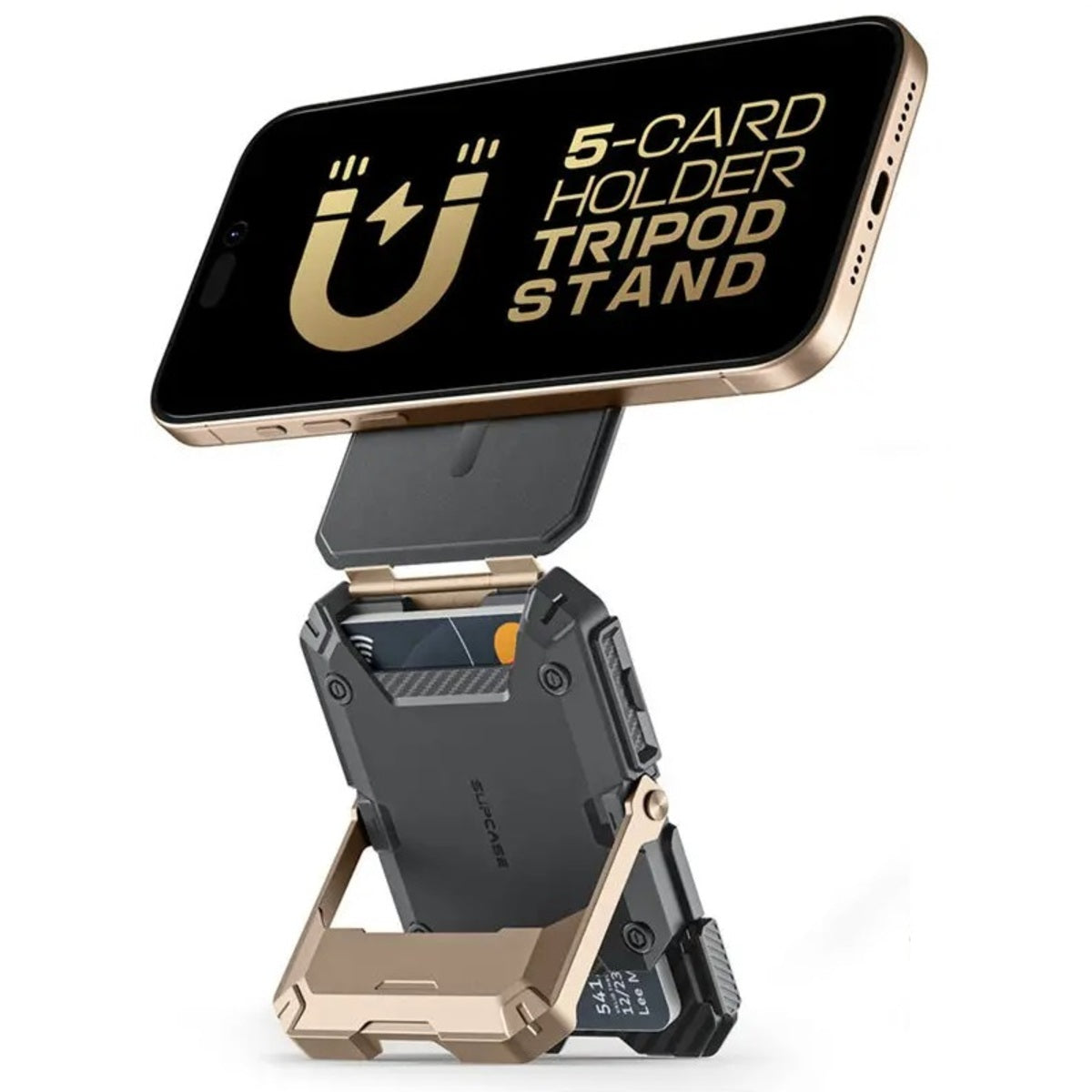 Magnetic Tripod Phone Stand - MagSafe Wallet and Adjustable Holder for iPhone