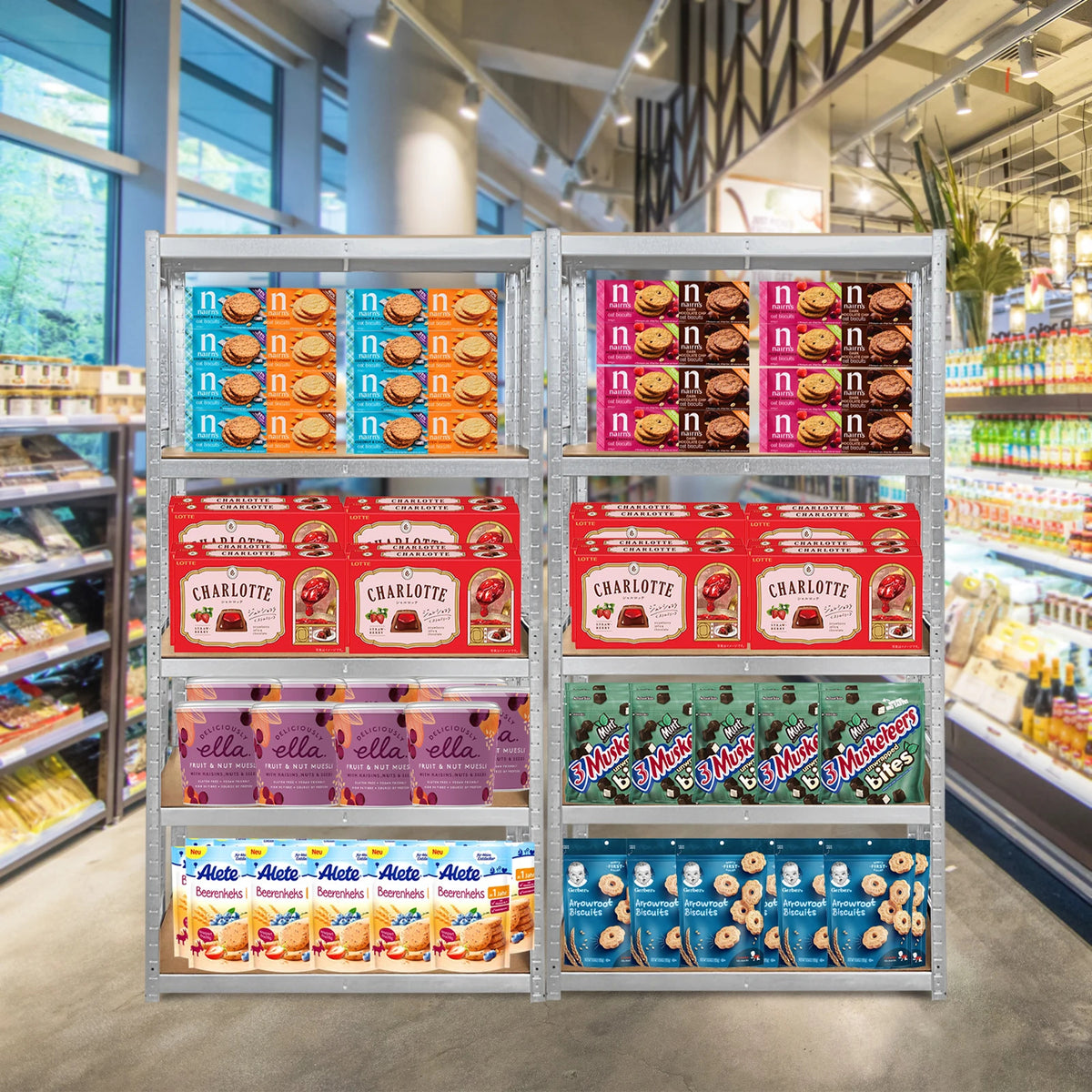 5-Tier Metal Storage Rack - Heavy-Duty Galvanised Shelving
