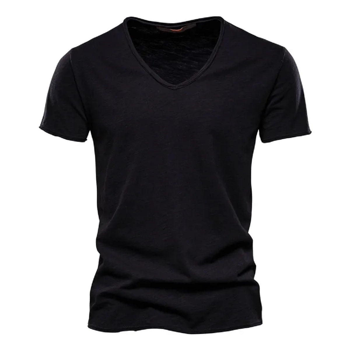 5-Pack Men's Slim Fit V-Neck T-Shirts - Cotton Solid Color Summer Tees
