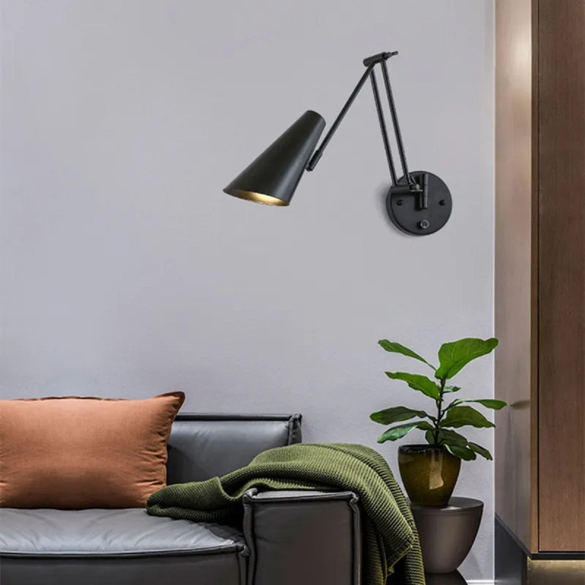 Modern Creative Study Rocker LED Dimmable Wall Lamp