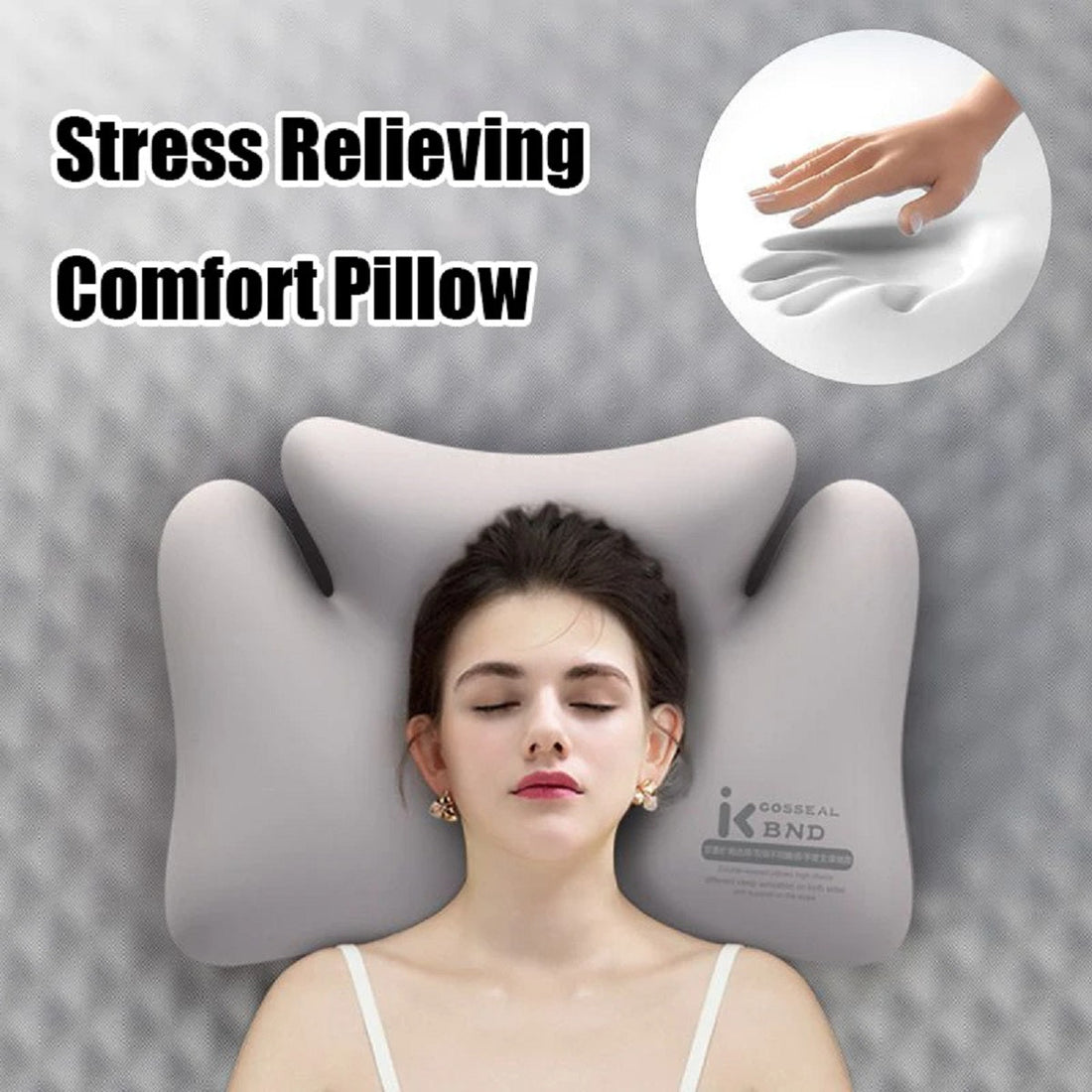 Ergonomic Memory Foam Pillow - Multi-Zone Cervical Support for Deep Sleep