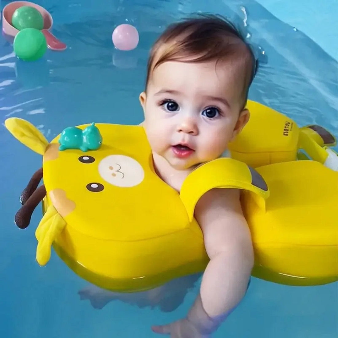 Baby Swim Ring - Non-Inflatable Buoyant Pool Float for Toddlers