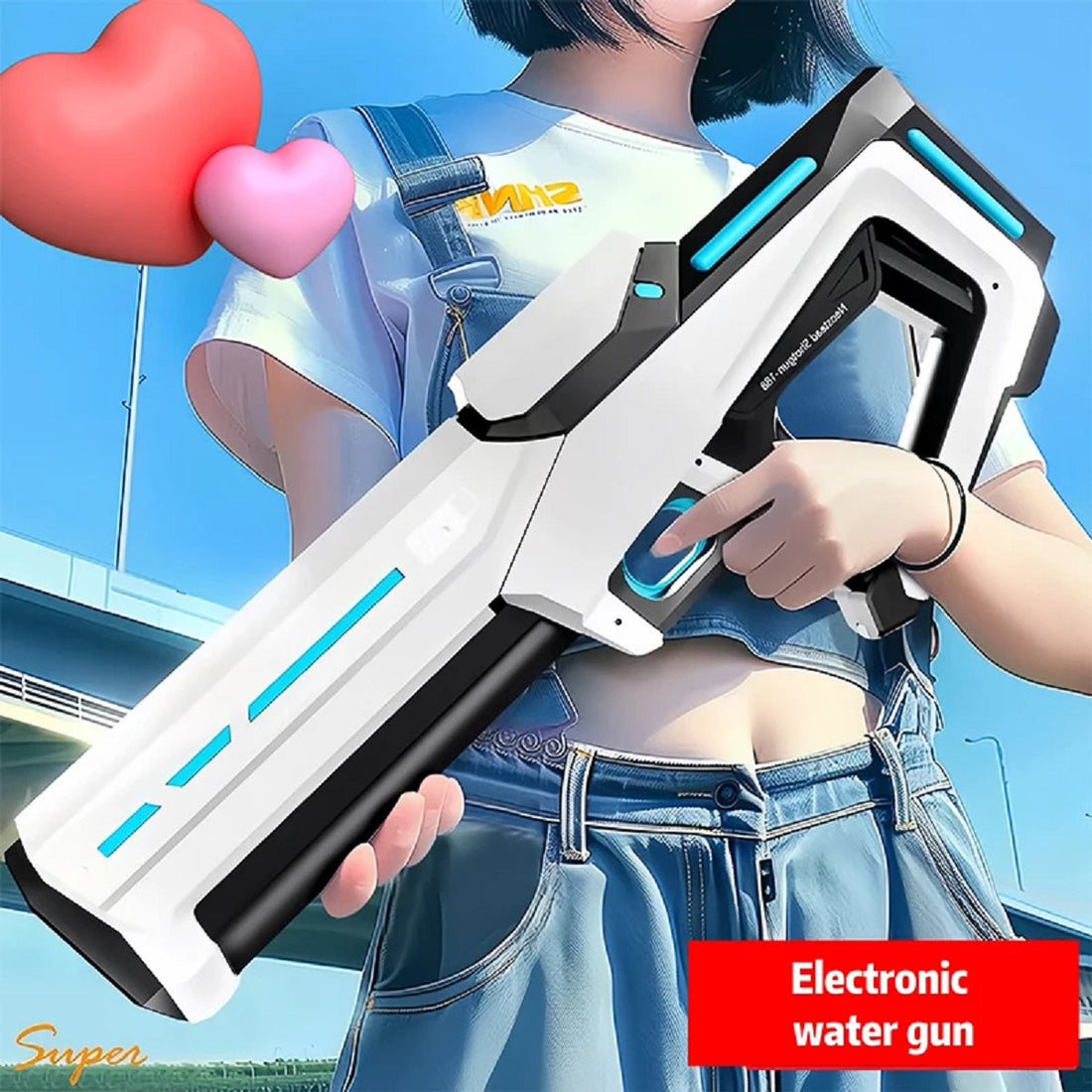 Powerful Electric Water Gun - Automatic Suction Blaster for Kids' and Adults