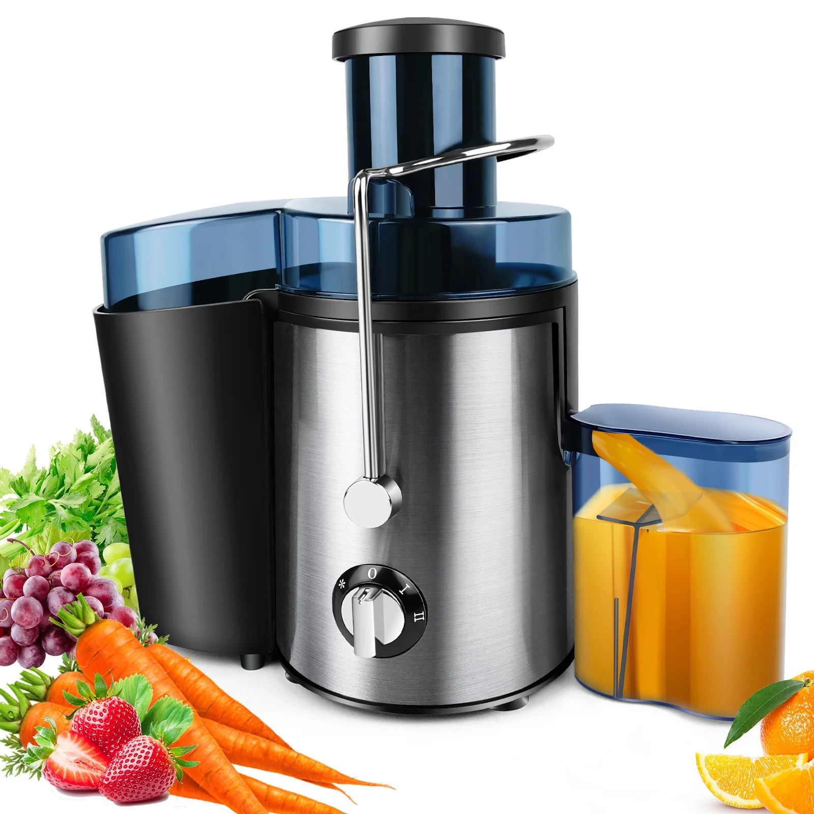 Centrifugal Juicer - Wide Mouth 2-Speed Fruit and Veggie Extractor