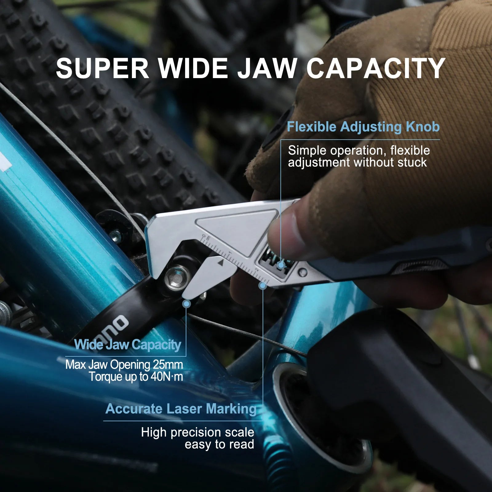 6 in 1 Multi Tool with Adjustable Wrench Pocket Hand Screwdriver Bit Set