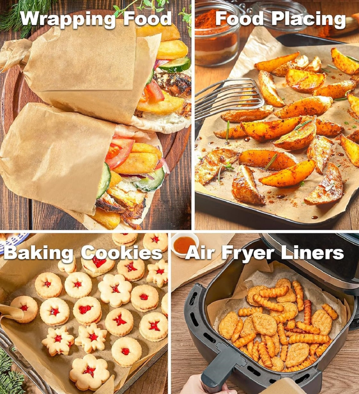 Parchment Paper Non-Stick Baking Sheets