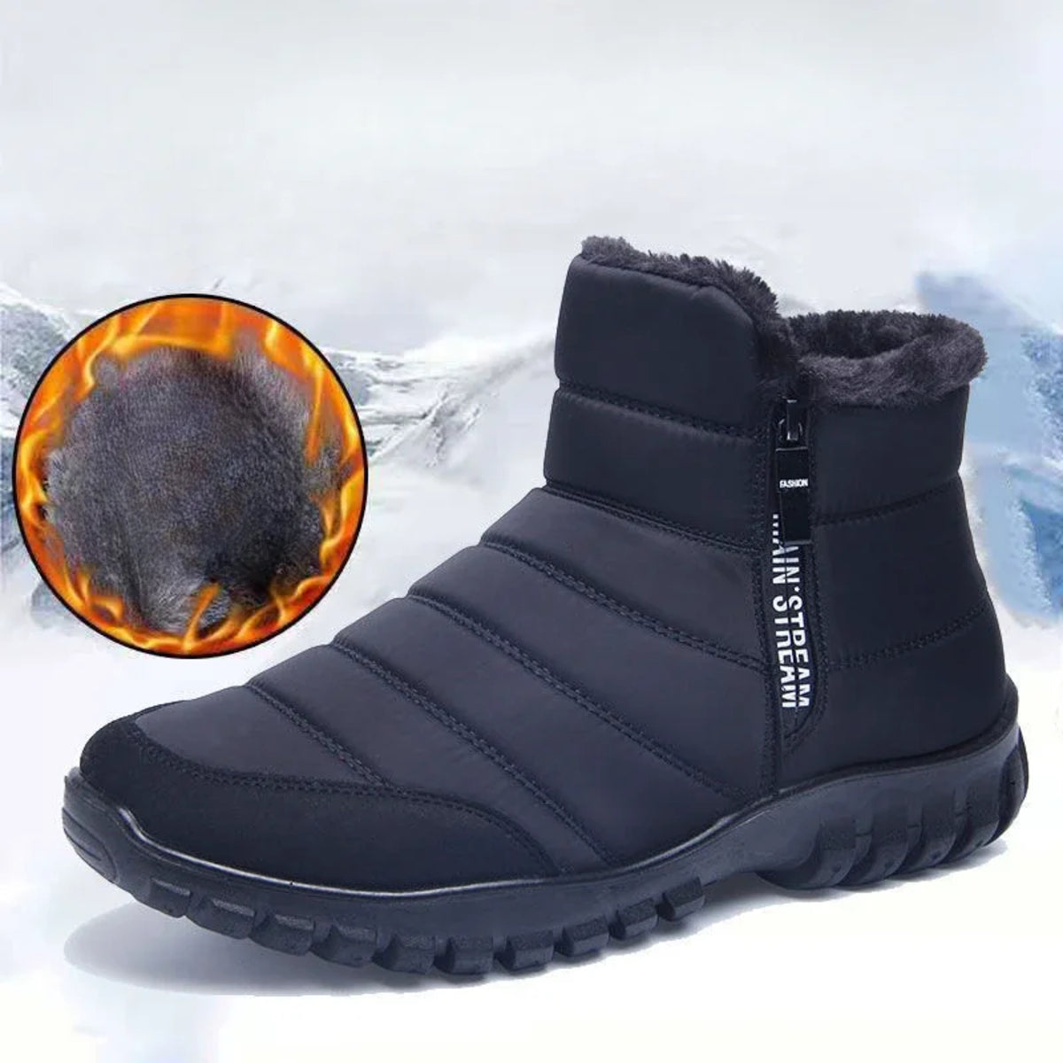 Men's Winter Shoes - Warm Anti-Slip Casual Sneakers with Soft Sole
