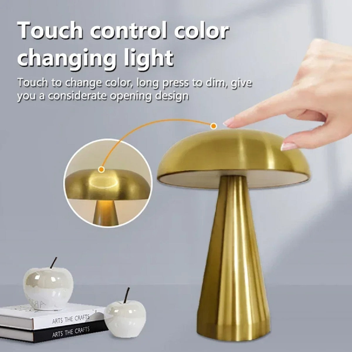 Mushroom Touch Sensor Desk Lamp