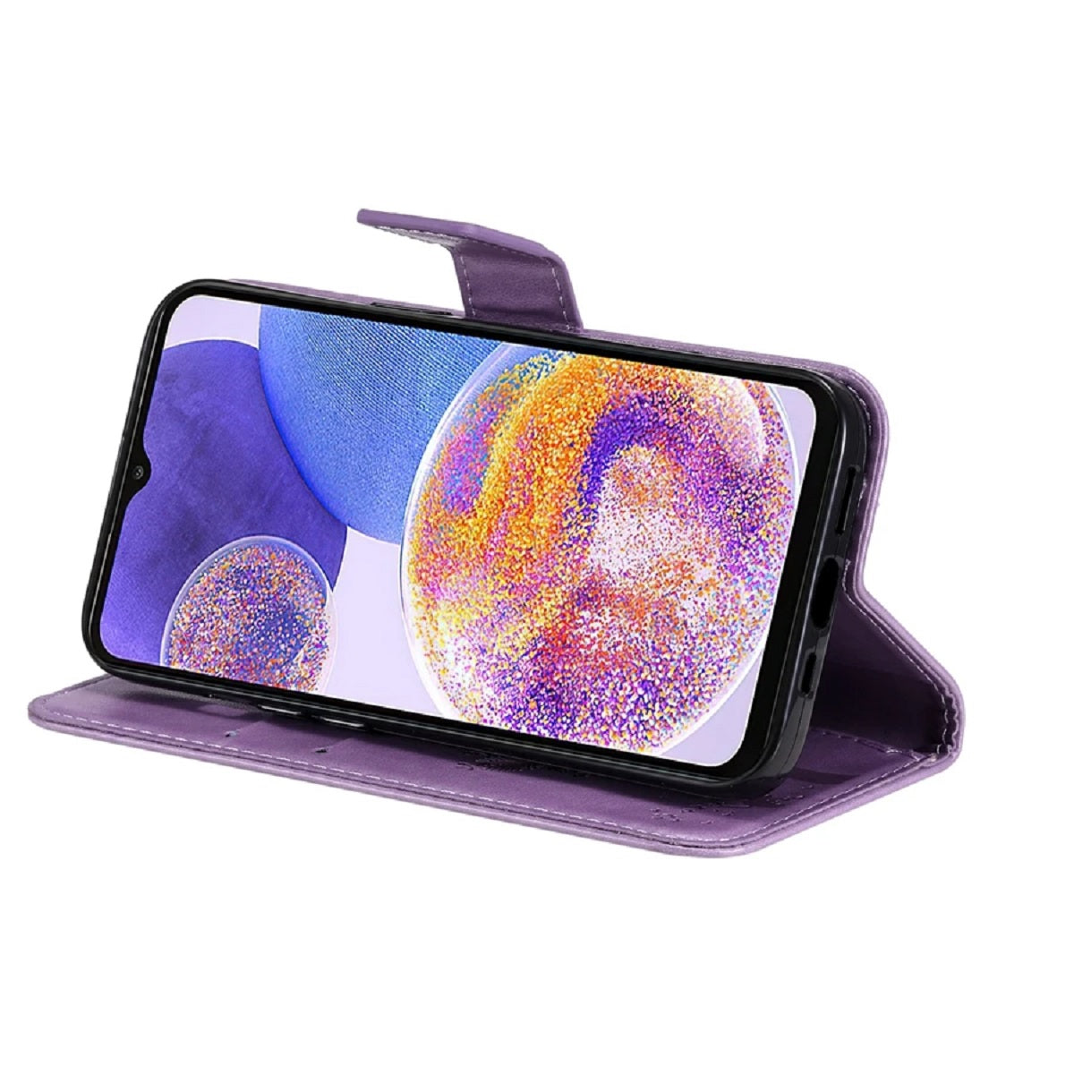 Wallet Tree Embossing Flip Leather Case for Samsung Galaxy