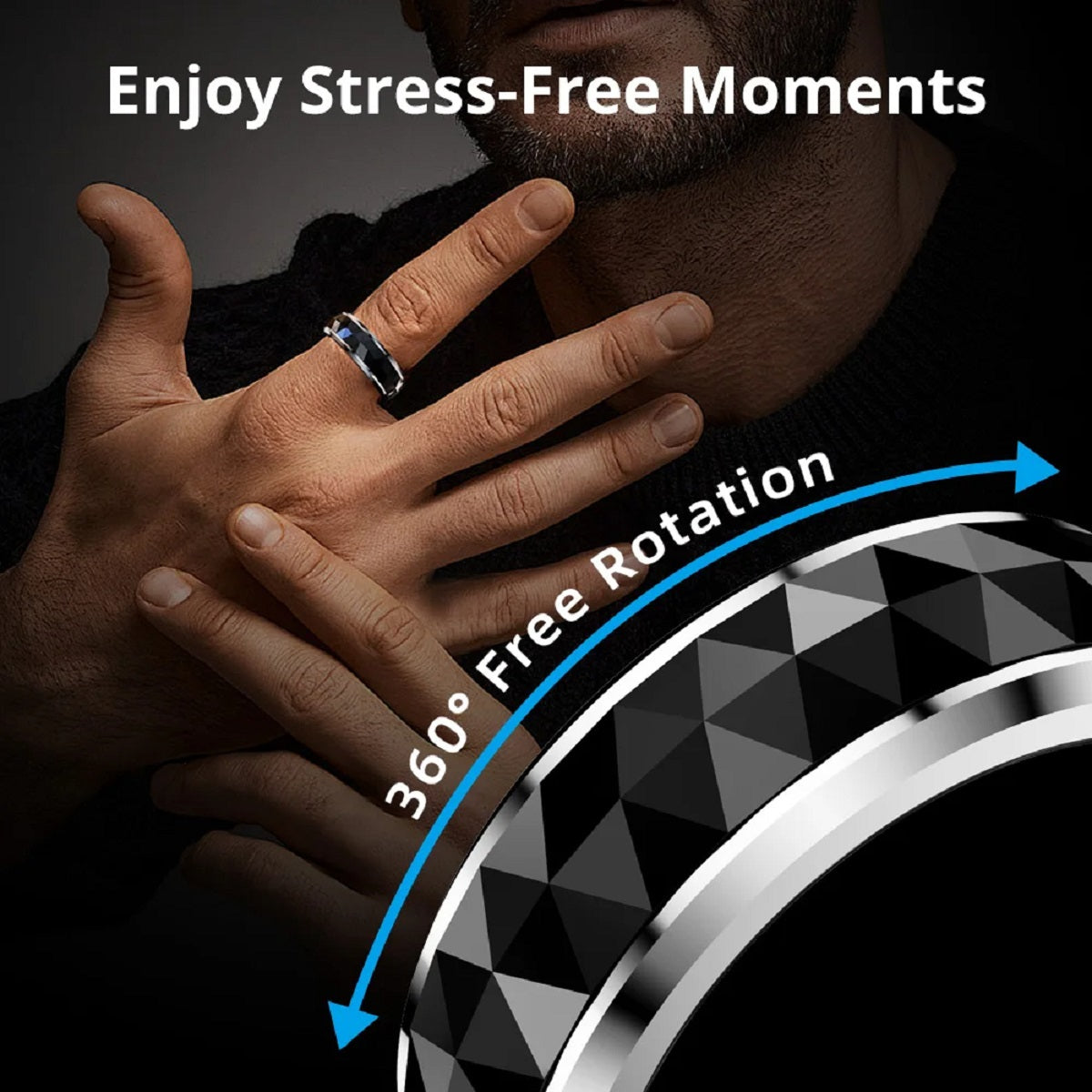 R11 Smart Ring - Health & Sleep Tracker and Fidget Spinner