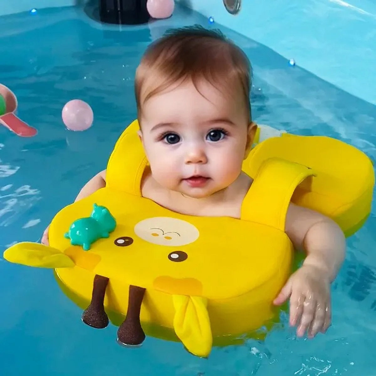 Baby Swim Ring - Non-Inflatable Buoyant Pool Float for Toddlers