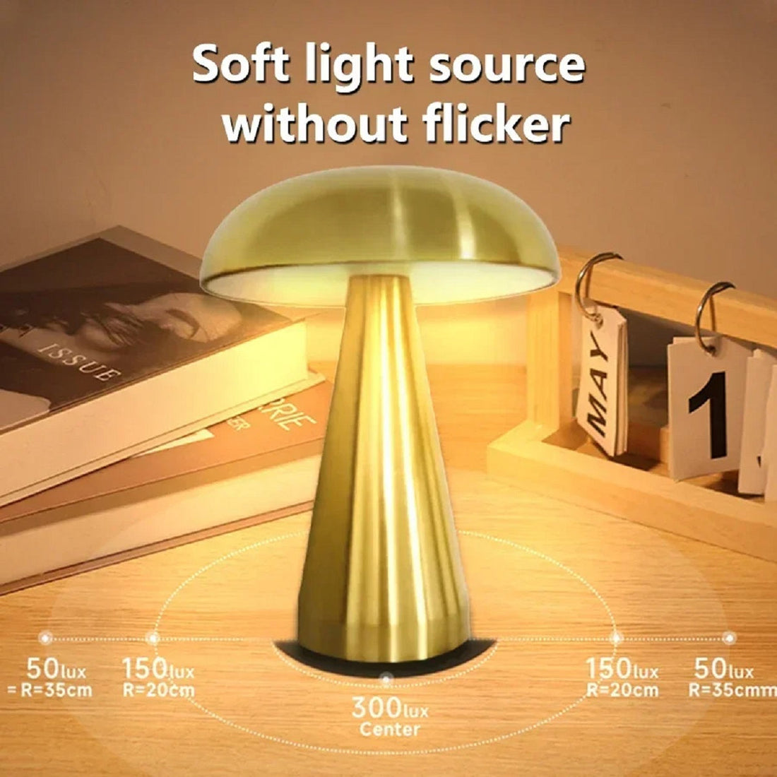 Mushroom Touch Sensor Desk Lamp